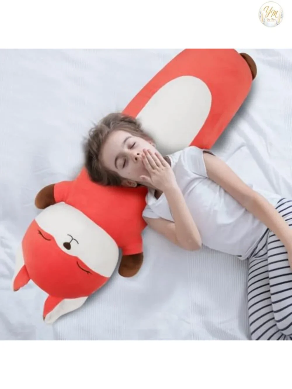 36 inch Plush Fox Pillow, Giant Jumbo Stuffed Animal Toy for Kids